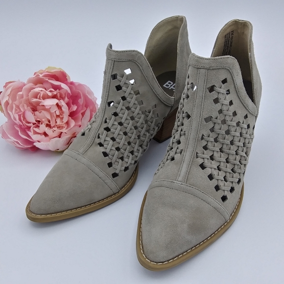 bp Shoes - BP. TATE Perforated Pointed Toe Ankle Boots